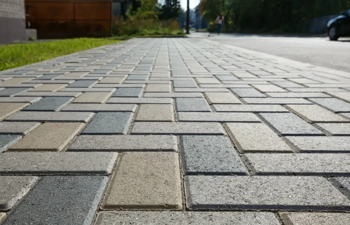 kostka brukowa w przestrzeni miejskiej